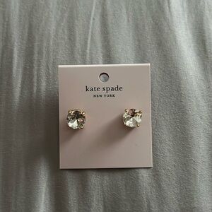 kate spade earrings in clear